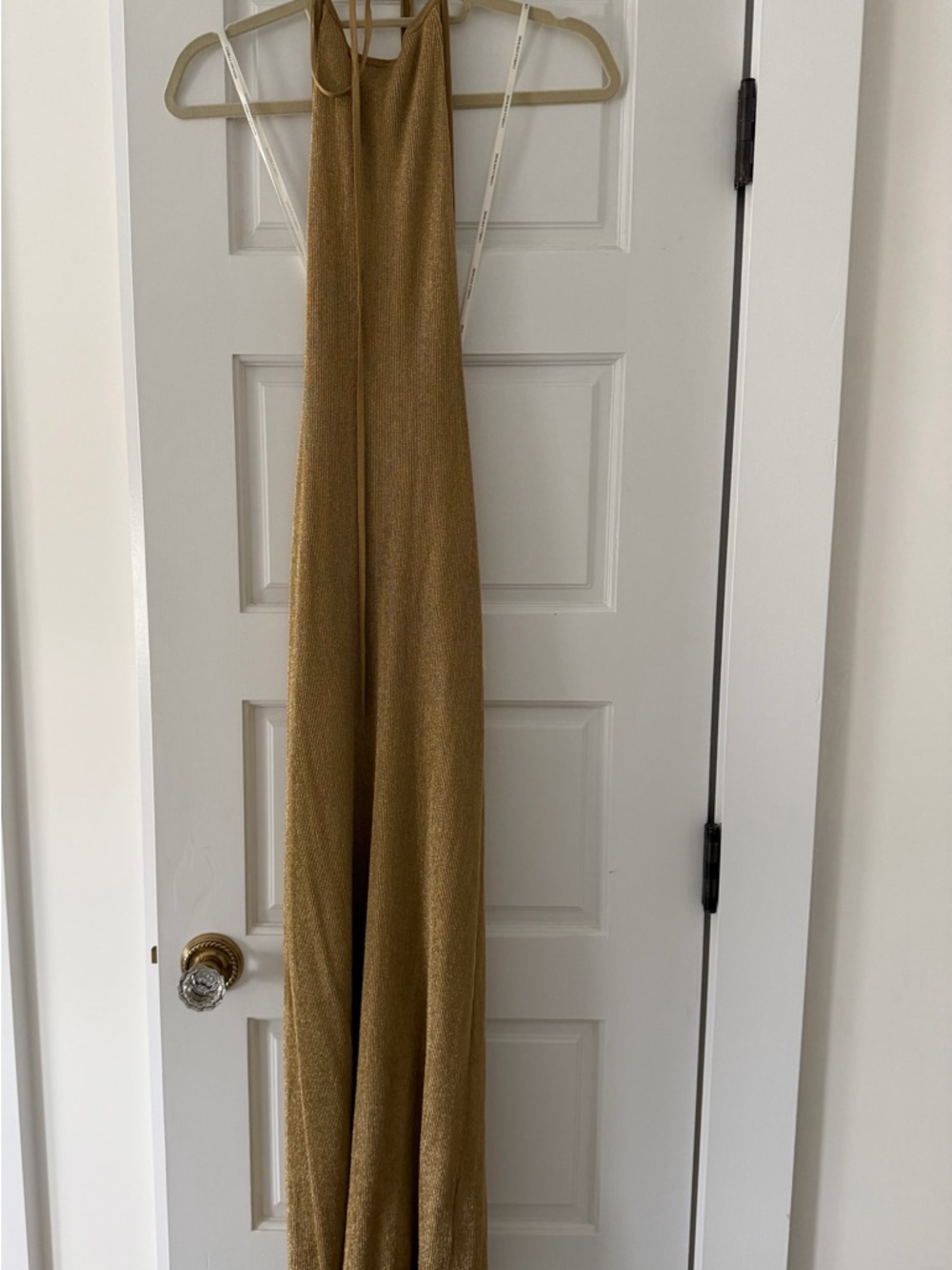 camilla & marc Metallic Gold Halter Maxi Dress - Picture 8 of 8